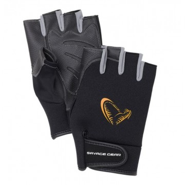 Savage Neoprene Half Finger L Black