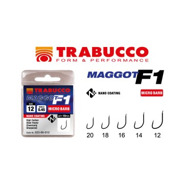 Trabucco F1 Maggot Micro Barb * 18 * 15 vnt